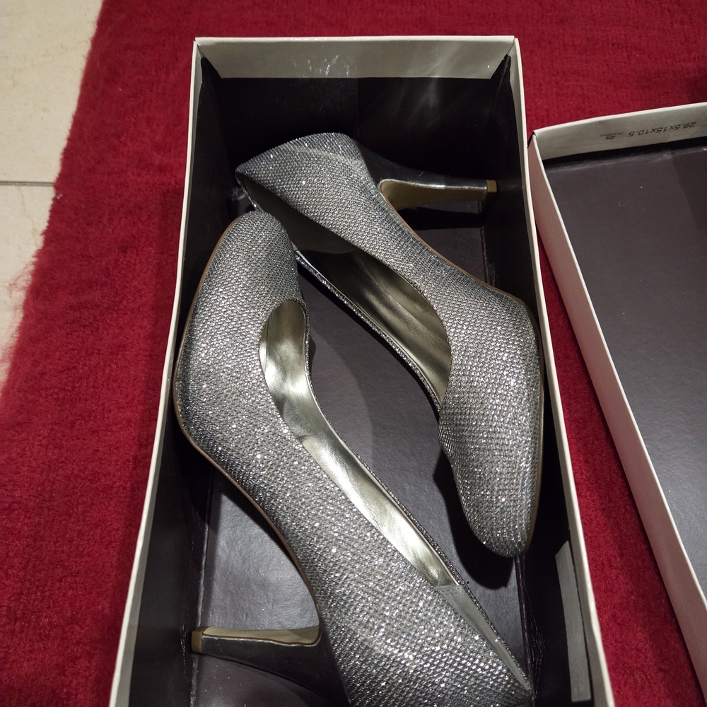 Elegant Silver Women's Heels